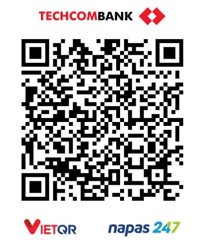 Mã QR chuyển khoản ủng hộ ManhTool qua Techcombank (VietQR)